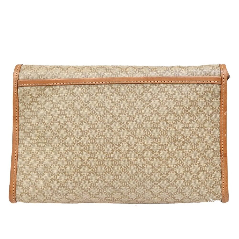 CELINE Macadam Pattern Crossbody 2Way Shoulder Clutch Bag PVC Leather BN 67KB426 - Picture 3 of 16